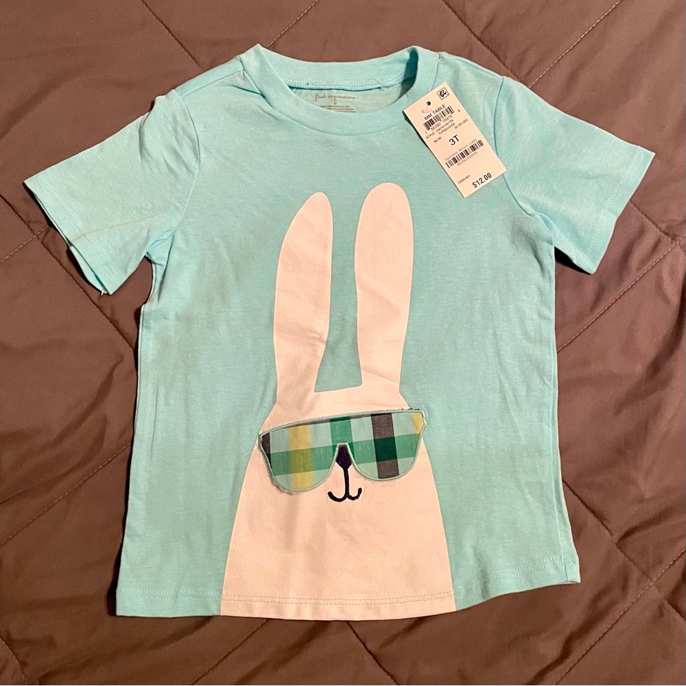 First Impressions Bunny Tee, 3T